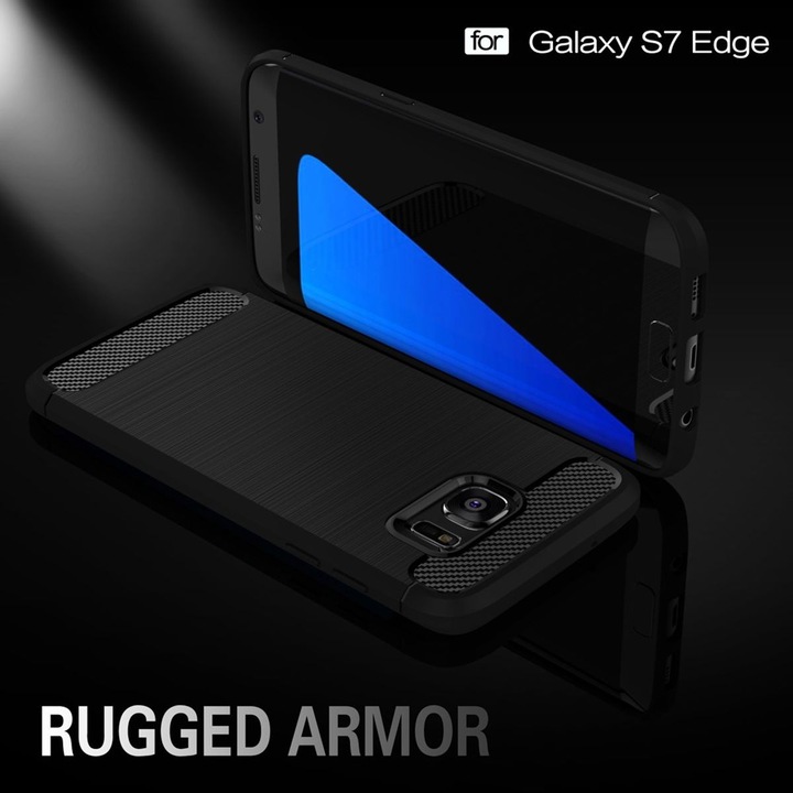 Actual product image König Design Mobile Phone Case for Samsung Galaxy S7 Edge Protective Case Backcover Bumper Cases Black (Samsung Galaxy S7 Edge)