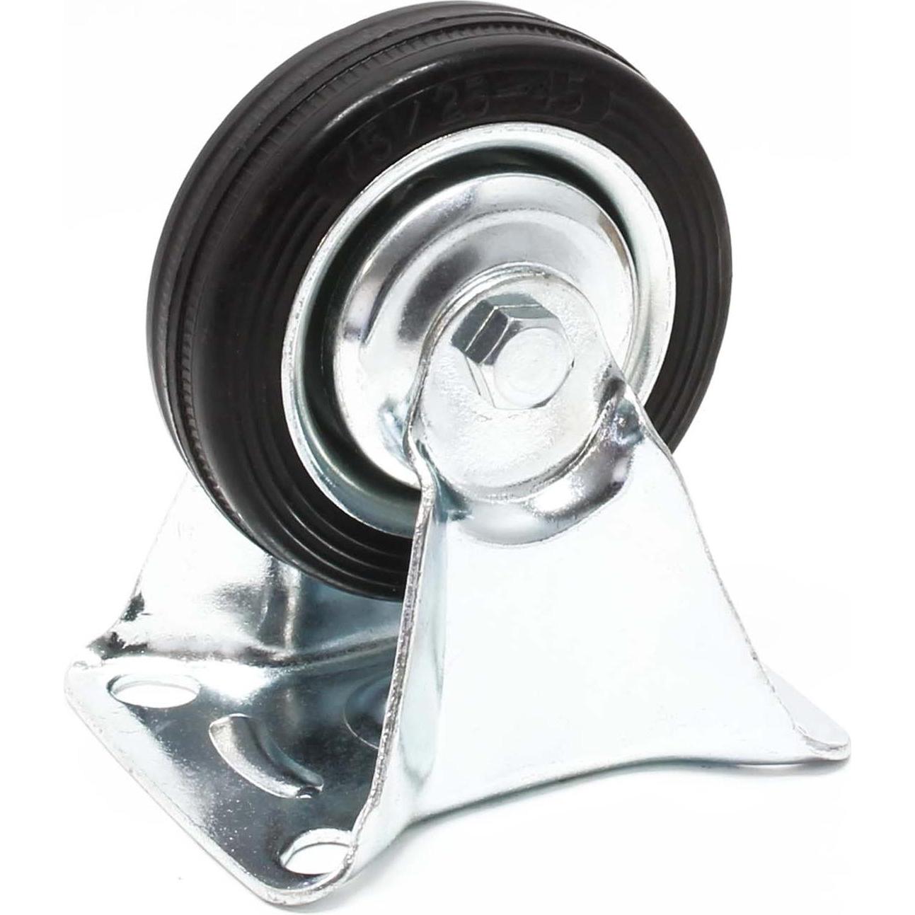 Thumbnail - Wiltec, Möbelrollen, Bockrolle 75mm Vollgummirad 50kg Transportrolle Möbelrolle Industrie