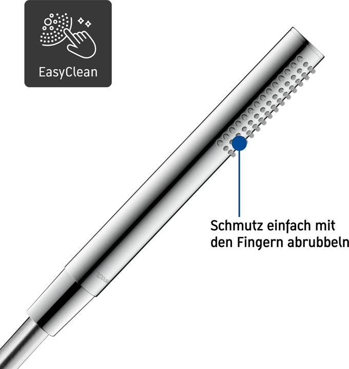Actual product image Duravit Round bar shower, MinusFlow chrome (1 Beam types, 9.50 l/min)