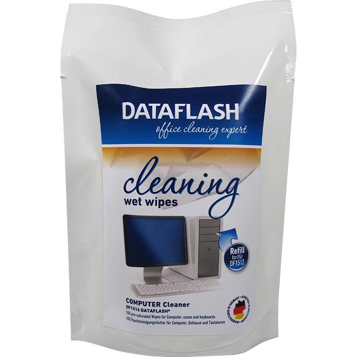 DataFlash, Reinigung PC + Peripherie, DF 1516 Reinigungstücher Nachfüllpackung 100 St. (100 x)