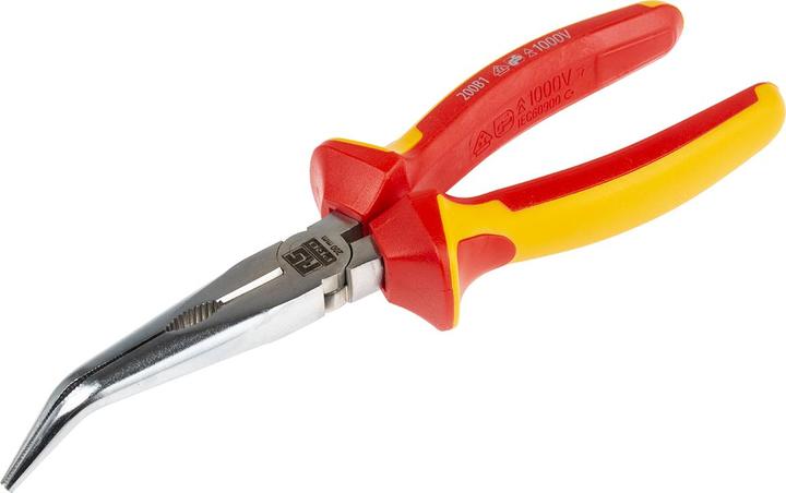 Produktbild RS PRO 200 mm Insulated Bent Long Nose Pliers (195 mm)