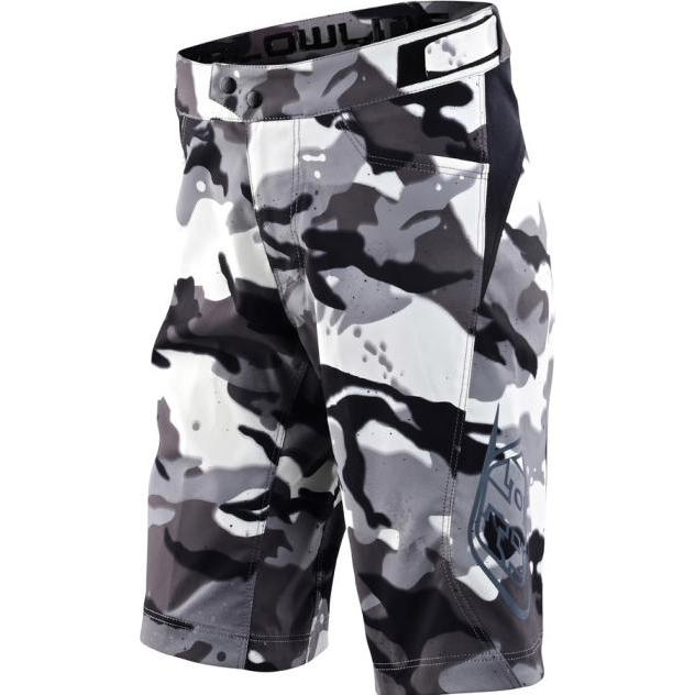 Troy Lee Designs, Unisex, Velohosen, Flowline Shorts (28), Grün, Schwarz, Braun, 28