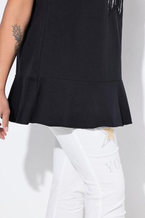Immagine prodotto Angel of Style T-Shirt, oversized, Pailletten-Stern, Volant (50)