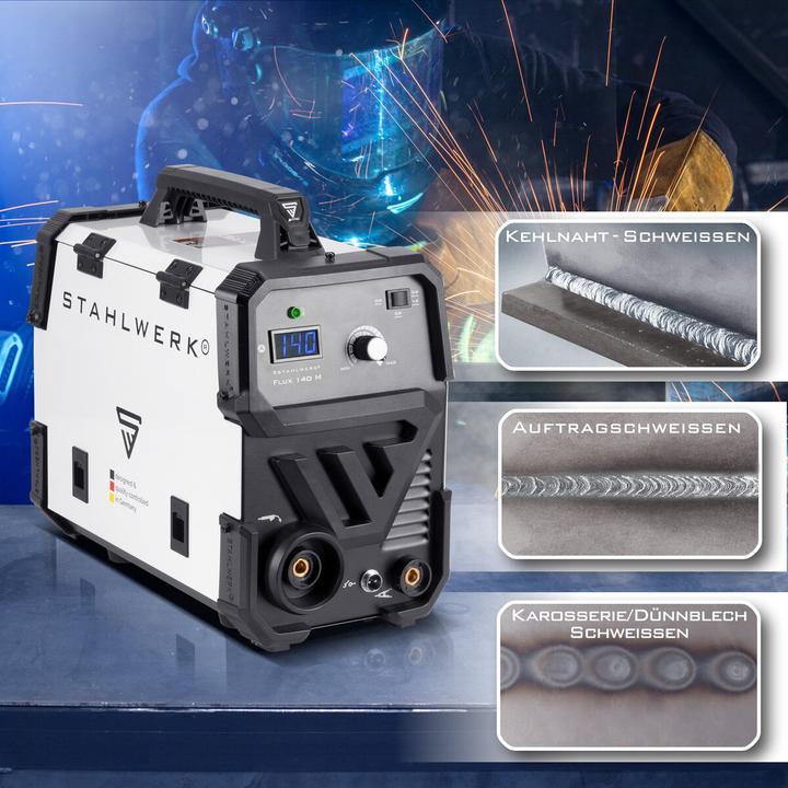 Produktbild Stahlwerk Fülldraht Schweissgerät FLUX 140 M Vollausstattung