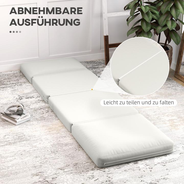 Immagine prodotto Homcom Bodensofa Polyester, Schaumstoff Cremeweiss