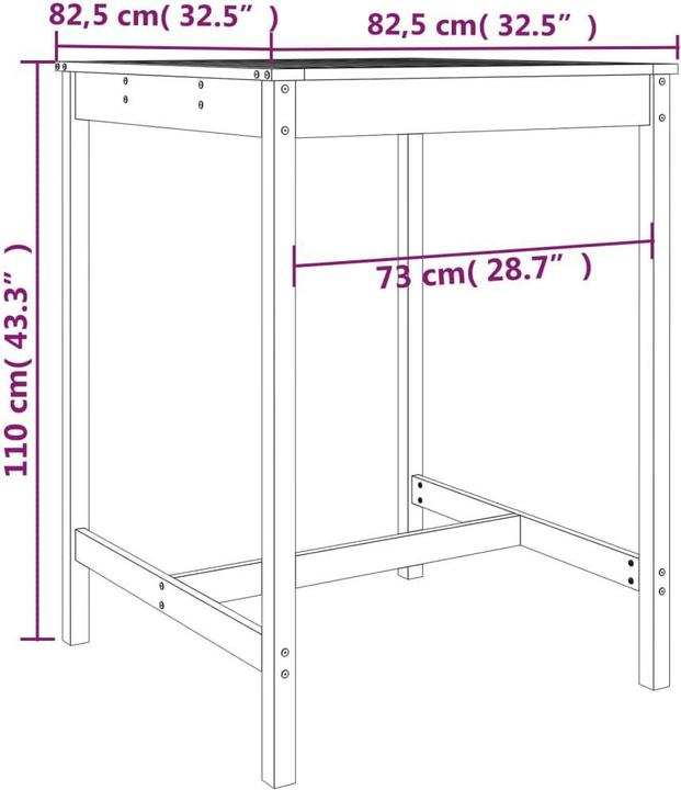 Produktbild vidaXL Gartenbar Set
