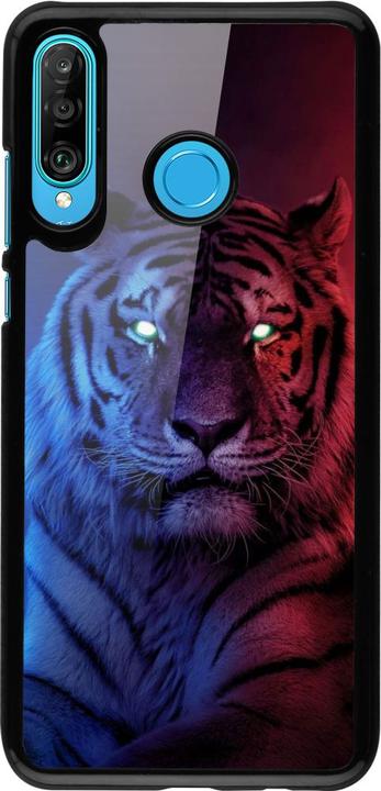 Actual product image PhoneLook Coque Tiger Blue Red (Huawei P30 Lite)