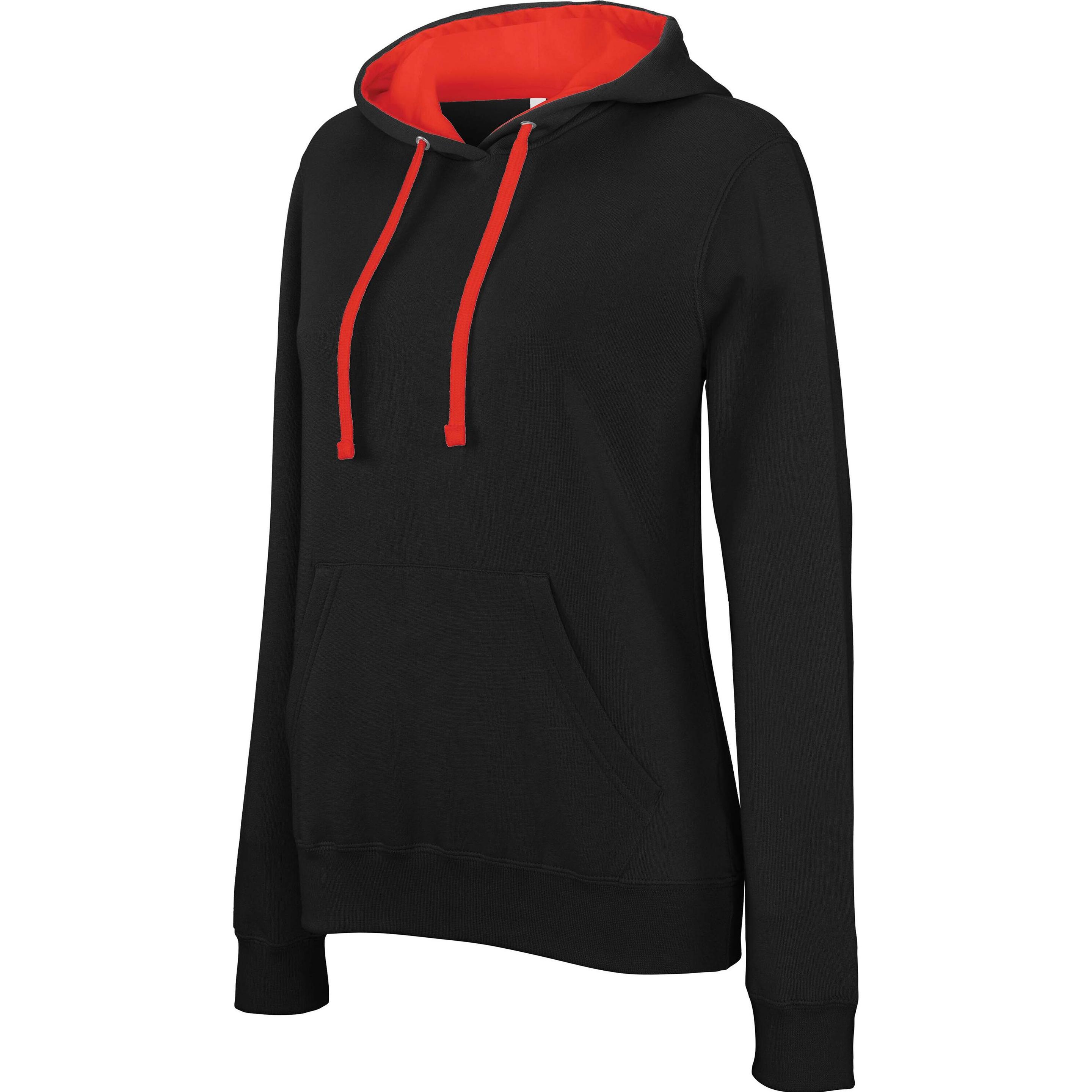 Kariban, Damen, Pullover, Contrastée, Schwarz, (L)