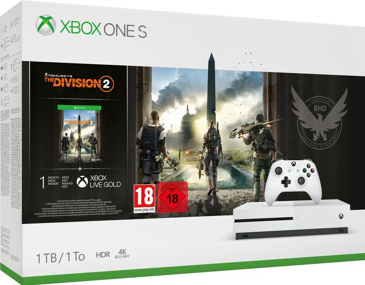 Actual product image Microsoft Xbox One S - The Division 2 Bundle