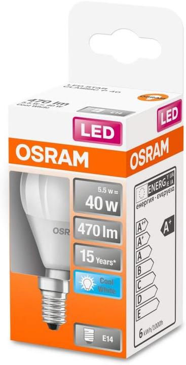 Productafbeelding Osram Ster Klassieker P (E14, 40 W, 470 lm, 1 x, F)