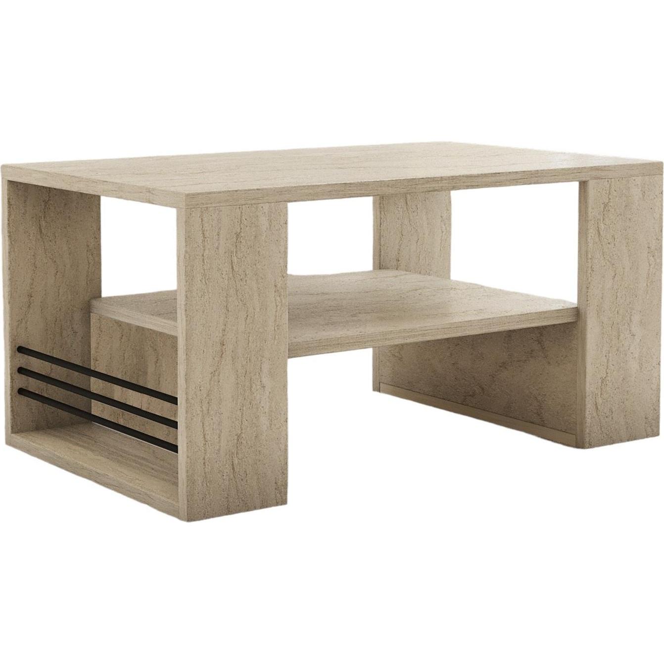 Kalune Design, Couchtisch + Beistelltisch, Iris (80 x 40 x 50 cm)
