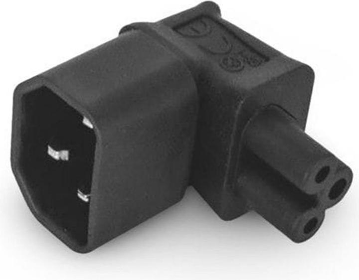 Produktbild Alpha Elettronica Adapterstecker C5 - C14, frontal gewinkelt (C14, C5)