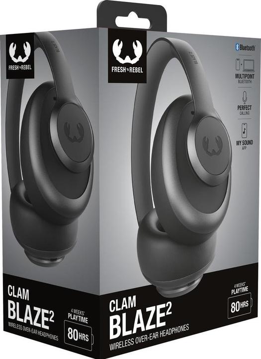 Productafbeelding Fresh'N Rebel Fresh 'n Rebel Clam Blaze 2 Storm Grey (80 h, Draadloze)