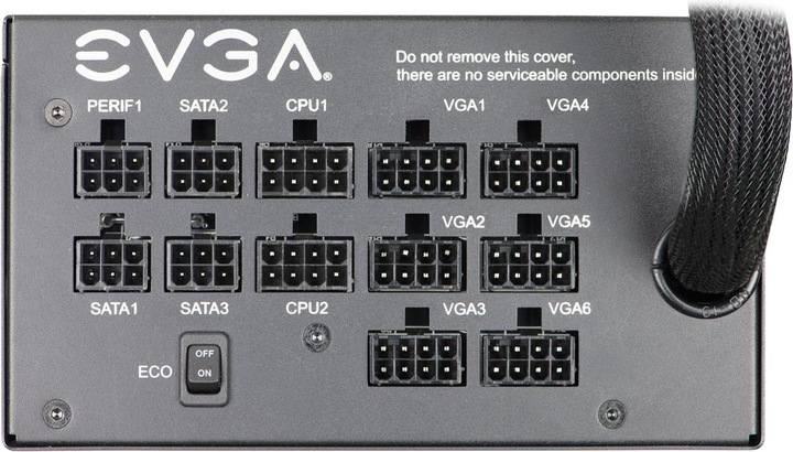 Image du produit EVGA Alimentation 1000 GQ 1000 W, 80 PLUS Gold, entièrement modulaire (1000 W)