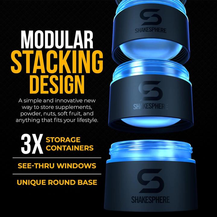 Actual product image ShakeSphere auslaufsichererr Drehverschluss-Behälter – für Snacks, Proteinpulver, Nüsse