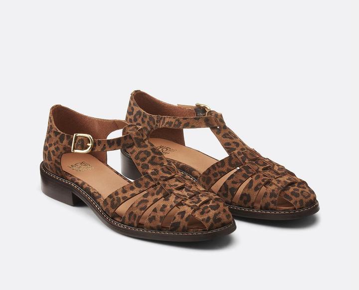 Actual product image La Redoute Collections Signature-Sandalen Solenn mit Leopardenmuster (40)