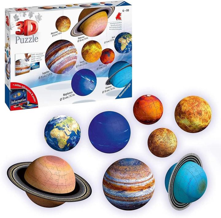 Image du produit Ravensburger Système solaire 3D (540 pièces)