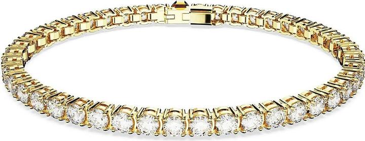 Immagine prodotto Swarovski Bracciale Tennis Matrix in oro bianco taglio rotondo (16.50 cm, Metallo Swarovski)