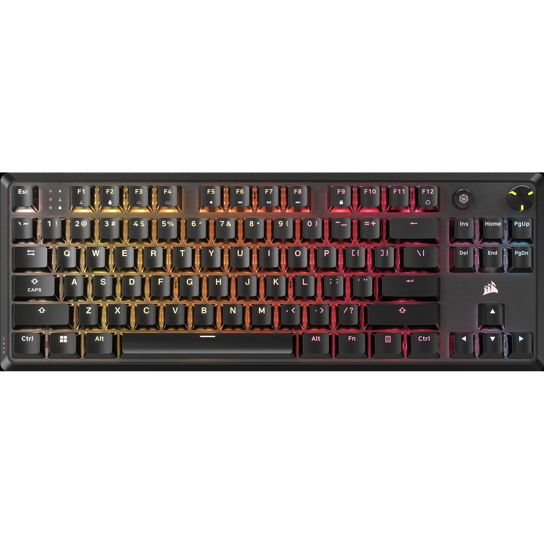 Corsair K70 Core TKL (DE, Kabelgebunden), Tastatur, Schwarz