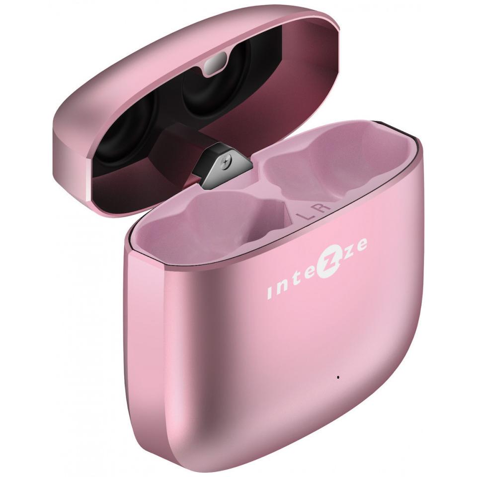 Thumbnail - Intezze CLIQ In-ear Bluetooth Handsfree Headphones with Charging Case Pink, Kopfhörer