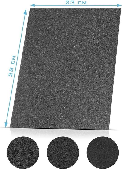 Image du produit Stahlwerk papier de verre - jeu de 12 - carbure de silicium (P80, P180, P60, P240, P100, P120)
