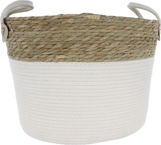MICA Living Körbchen braun/weiss - ca. 35 x 28 x 25 cm (28 cm)