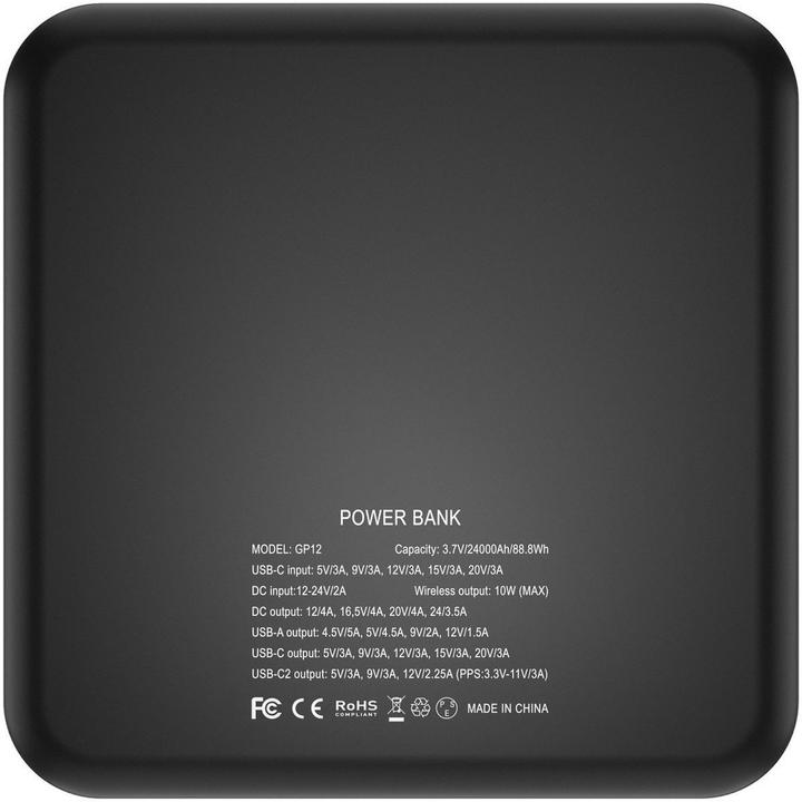 Produktbild Newell Powerbank GP12 24000 mAh Schwarz (24000 mAh, 60 W, 88.80 Wh)