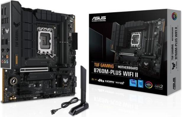 Immagine prodotto ASUS TUF GAMING B760MPLUS WIFI II Socket 1700B760DDR5SATA 6GbsMicro ATX (LGA 1700, Intel B760, mATX)