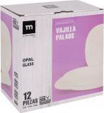 Actual product image La Mer tableware 12 pieces quadratic opal palaos md