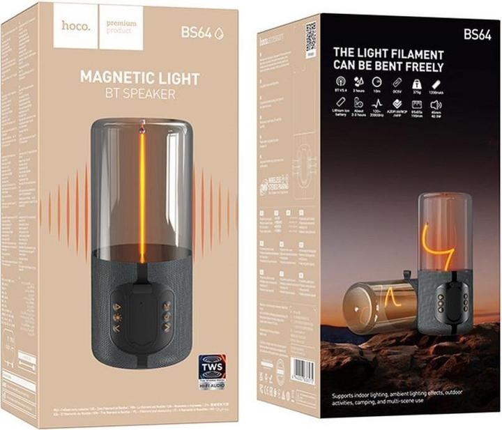 Produktbild Hoco BT Speaker BS64, 5W, Grey (3 h)
