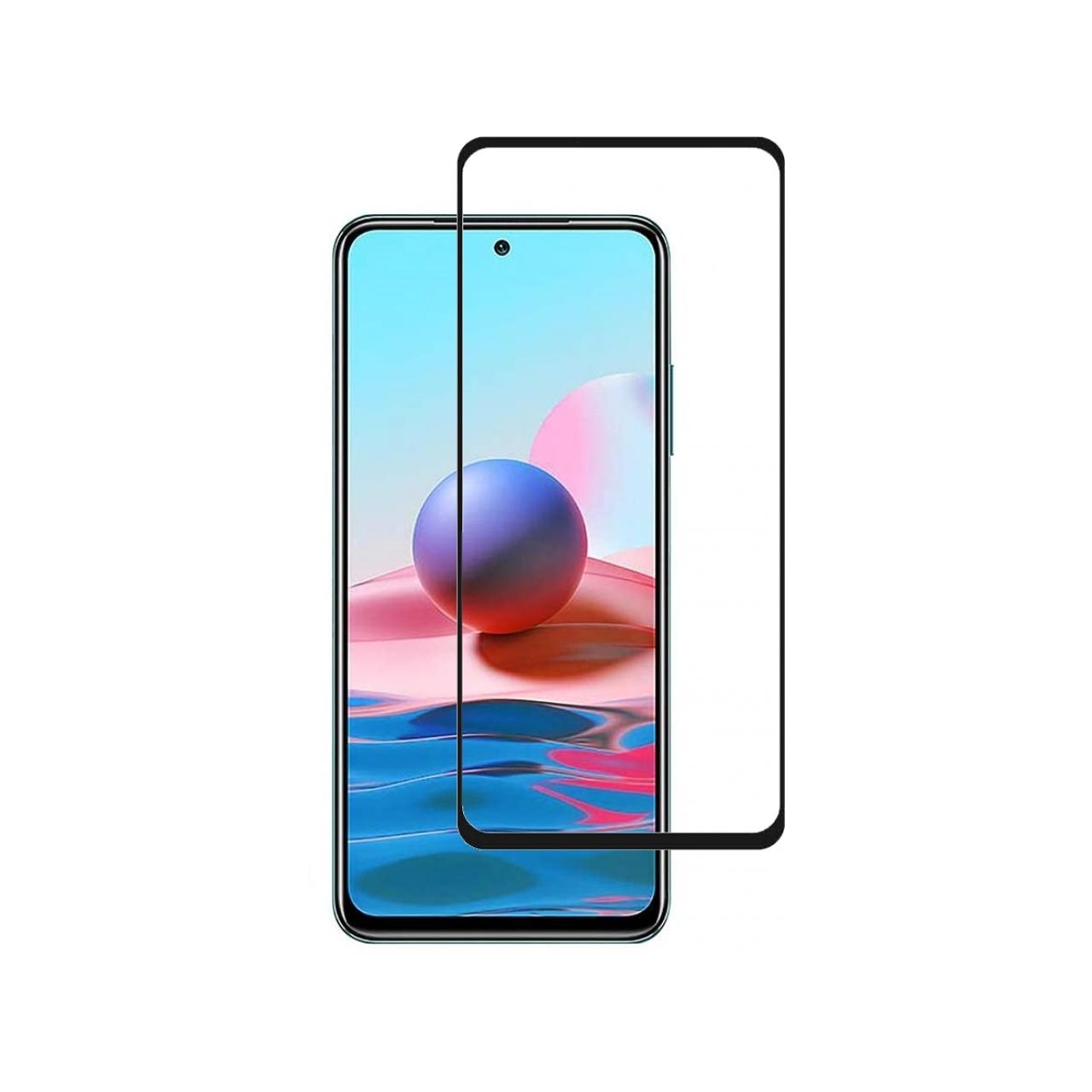 Screenguard Xiaomi Redmi Note 10 4G Full Screen Panzerglas Schutzfolie 2.5D 9H (1 Stück, Xiaomi Redmi Note 10), Smartpho...
