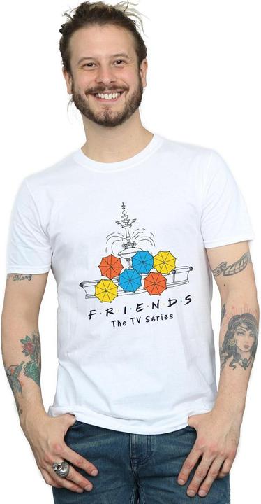 Actual product image Friends Mens Fountain And Umbrellas T-Shirt (3XL)