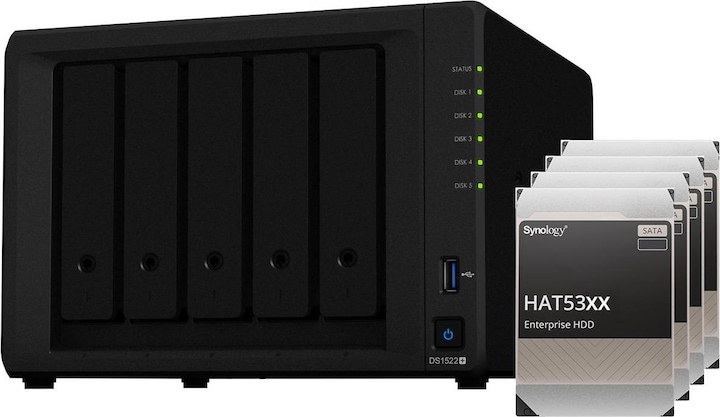 Produktbild Synology DS1522+ (5 x 8 TB, Synology HAT 53xx)