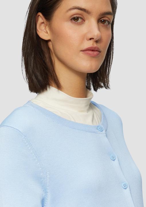 Actual product image S.Oliver Strickjacke Rundhals-Strickjacke mit Knopfleiste (38)