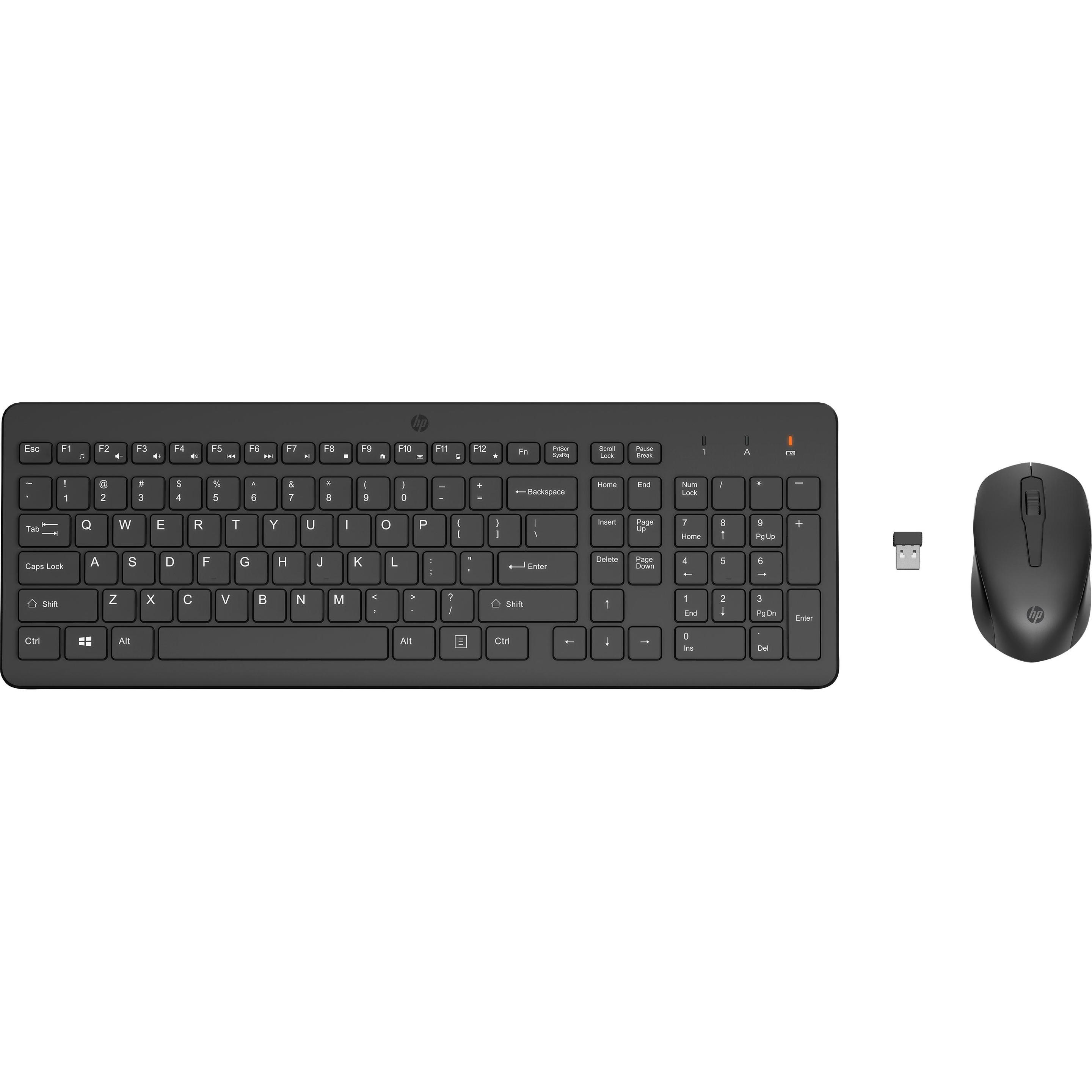HP 330 Wireless Mouse and Keyboard Combination (Deutschland, Kabellos), Tastatur, Schwarz
