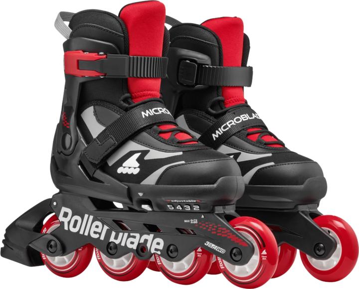 Produktbild Rollerblade Inline-Skates Microblade Combo Schwarz/Rot, 28-32 (28, 29, 30, 31, 32)