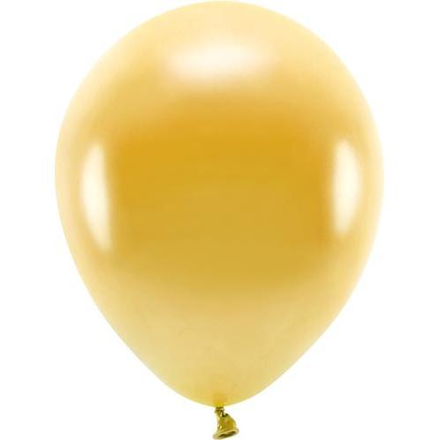 Partydeco Eco Ballons Gold metallic