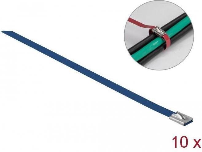 Actual product image Delock Stainless steel cable tie 500x7,9 10pcs. (Metal cable ties, 500 mm, 10 pcs.)