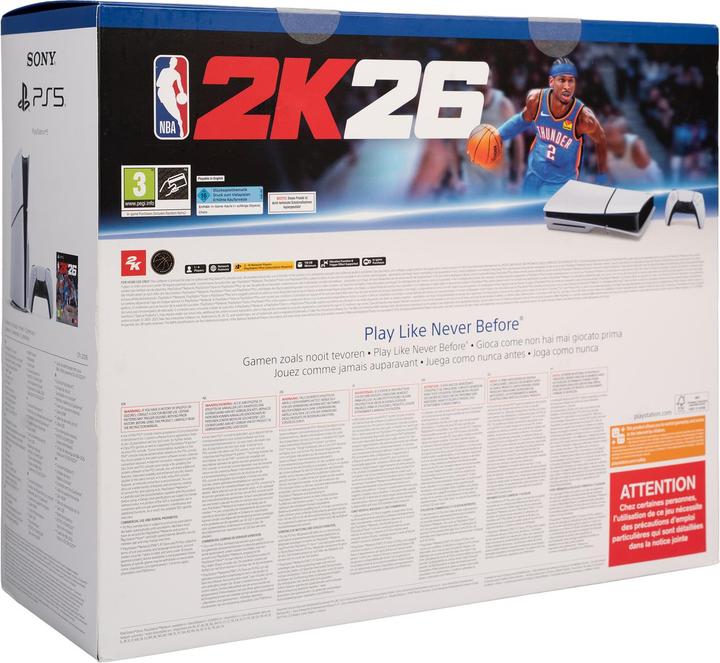 Produktbild Sony PlayStation 5 Slim + NBA 2K26 Bundle