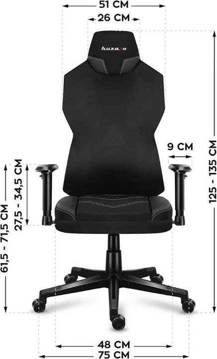 Produktbild Huzaro Fotel gamingowy Combat 6.2 Black RGB