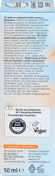 Nutritional values and ingredients dm Balea Callus Reducing Cream (Callus removers, Foot cream & foot gel, 50 ml)