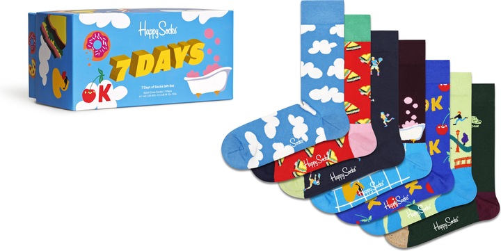 Image du produit Happy Socks Chaussettes décontractées et confortables (paquet de 7, 36 - 40)