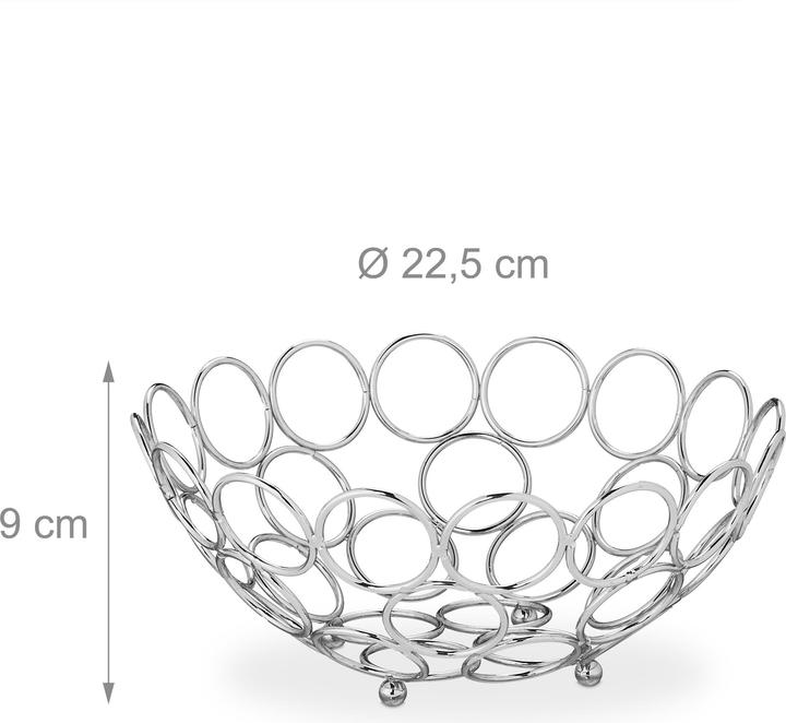 Actual product image Relaxdays Fruit bowl (22.5 x 22.5 x 9 cm)