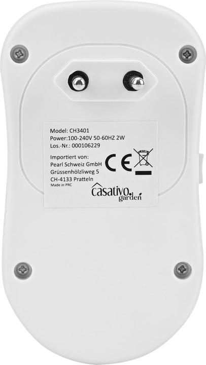 Produktbild Casativo 2er-Set 3in1 Ultraschall-Insektenvertreiber mit Ionen-Luftreiniger und PIR-Nachtlicht