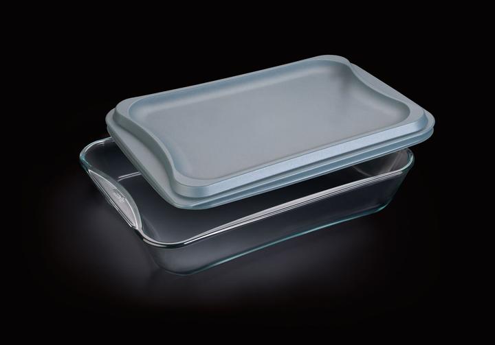 Produktbild Auflaufform eckig mit Kunststoffdeckel exclusive