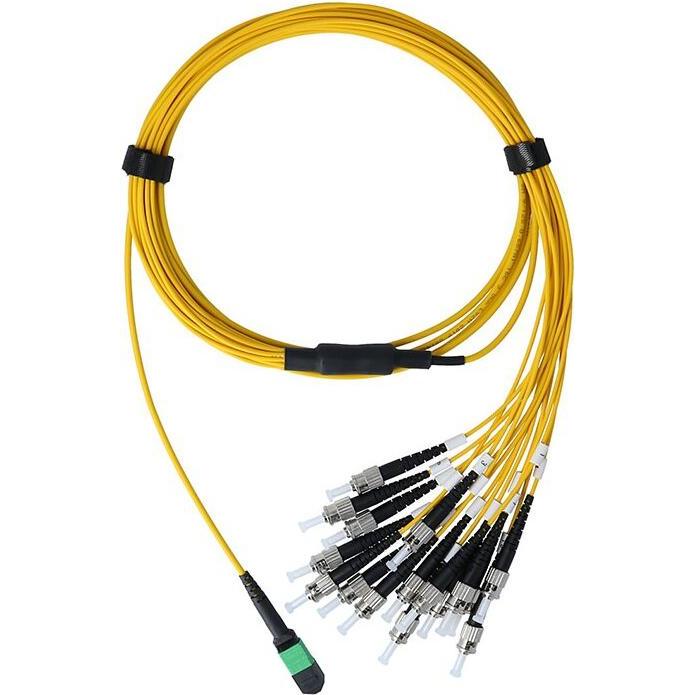 BlueOptics LWL MPO/8xST Duplex Breakout Kabel G.657.A1 Singlemode 10 Meter (10 m), Netzwerkkabel