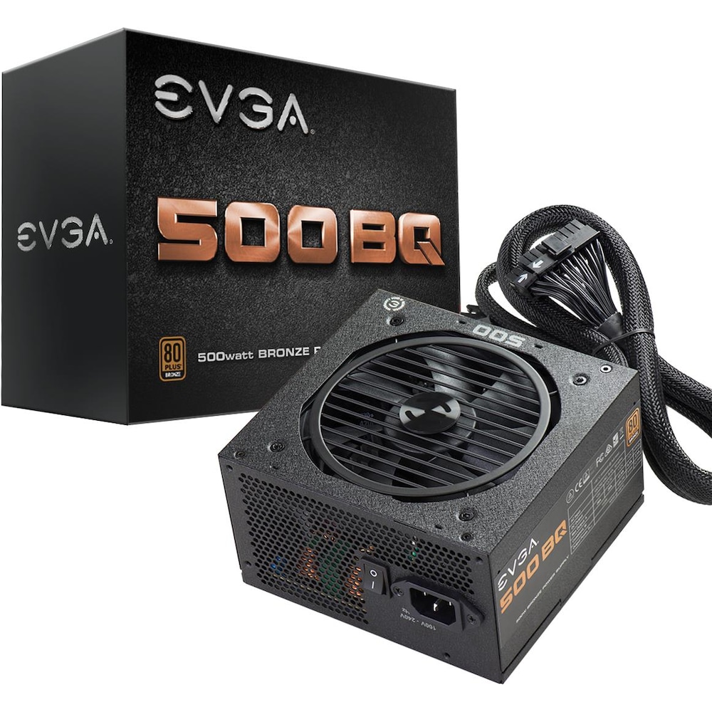 EVGA Bq (500 W), PC Netzteil, Schwarz