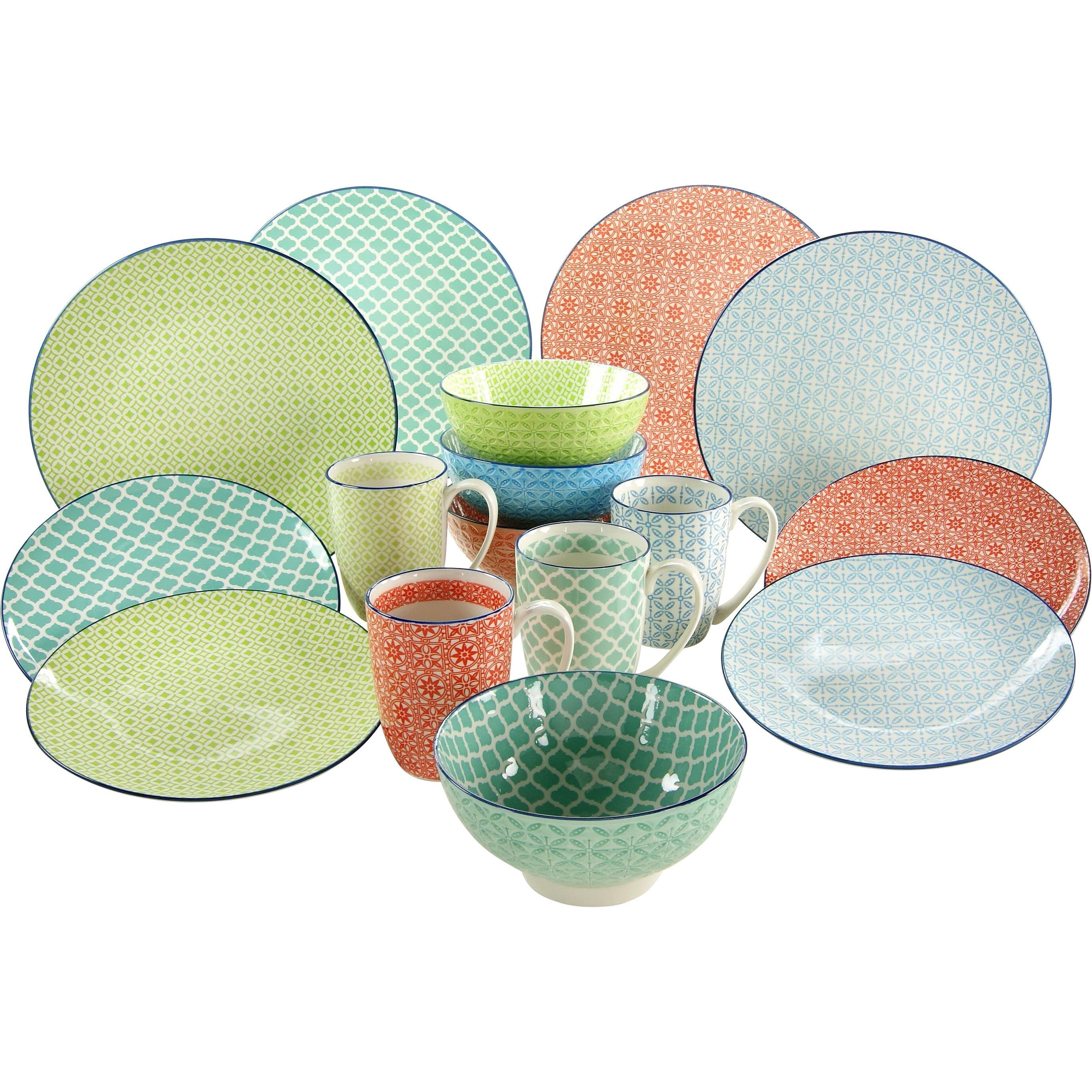 CreaTable, Geschirrset, Mediterran (16 Stück)