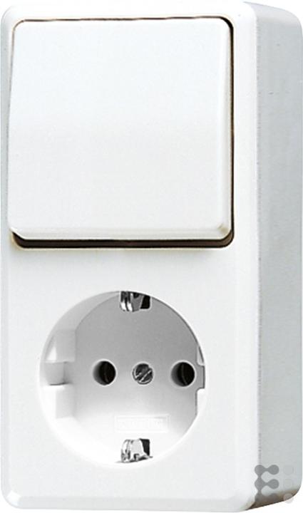 Actual product image JUNG 676AWW Electric switch Rocker switch White
