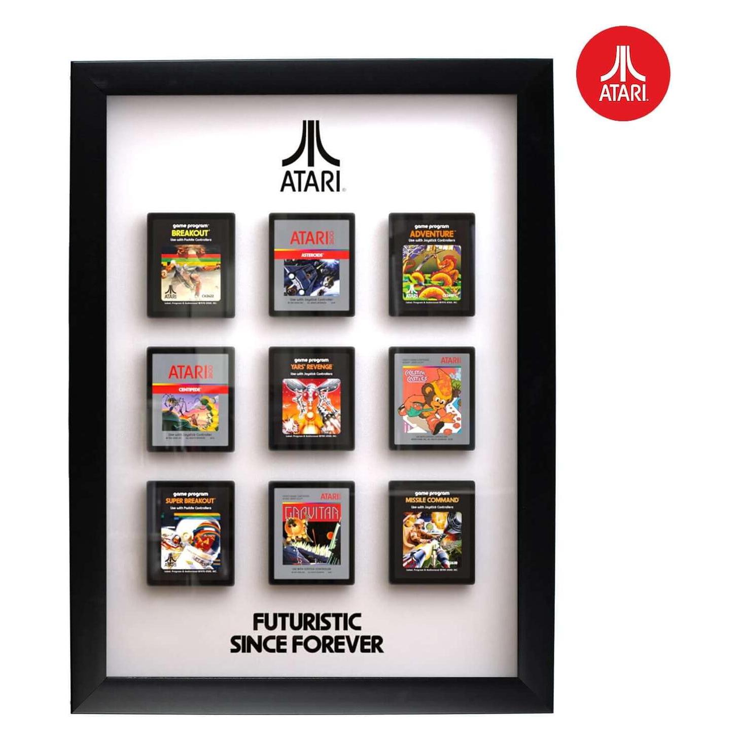 Thumbs Up Officiële Atari 3D Muurkunst - Cartridge Collectie, Andere Spelaccessoires, Veelkleurig
